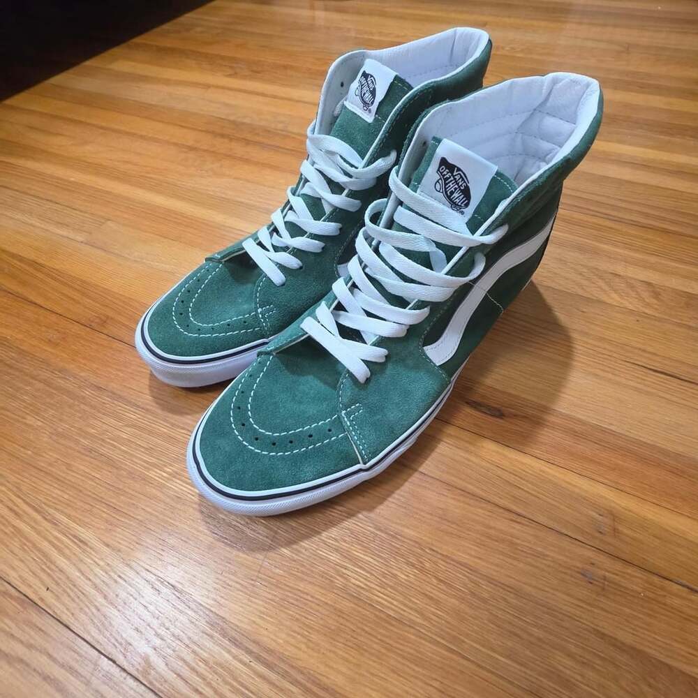 Vans Sk8-Hi Suede Forest Green Sneakers